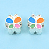Alloy Enamel European Beads LS-MPDL-T005-004F-RS-2