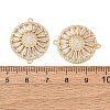 Brass Pave Clear Cubic Zirconia Connector Charms CU-CBA4579-06G-B-2