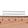 Anti-Tarnish Rhodium Plated 925 Sterling Silver Flat Head Pins STER-M117-03C-P-3