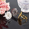 12 Pcs 6 Colors Alloy Napkin Rings AJEW-GF0002-70-5