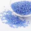 Round Transparent Colors Rainbow Glass Seed Beads X-SEED-A007-2mm-166-1
