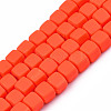 Handmade Polymer Clay Beads Strands CLAY-S092-78I-1