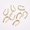 Brass Cubic Zirconia Earring Hooks KK-P076-07-2