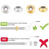 100Pcs 2 Colors Brass Spacer Beads FIND-UN0015-57-4