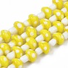Mushroom Handmade Lampwork Beads Strands LAMP-R116-27-1