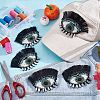 Evil Eye with Eyelash Appliques DIY-WH0401-32-5