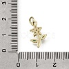 Brass Micro Pave Green Cubic Zirconia Pendants CU-L001-13G-02-3