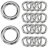 304 Stainless Steel Closed Jump Rings STAS-SP0001-85C-1