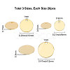 60Pcs 3 Style Brass Charms KK-CN0001-20-2
