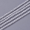 Cubic Zirconia Beads Strands G-F596-48I-3mm-1