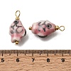 Handmade Porcelain Pendants PR-CBA0027-06G-03-3