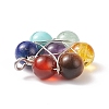 Natural & Synthetic Mixed Stone Pendants PALLOY-TA00003-01-4