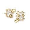 Brass Pave Cubic Zirconia Pendants KK-B142-11G-02-2