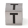 Tarnish Resistant 201 Stainless Steel European Beads STAS-M058-01T-P-1