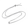 Non-Tarnish Adjustable 304 Stainless Steel Slider Necklaces X-NJEW-L156-004P-1