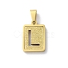 304 Stainless Steel Alphabet Pendants STAS-S152-01G-L-1