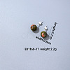 Handmade Fashion Synthetic Unakite Stainless Steel Bead Earrings Accessories for Autumn/Winter VH6205-14-1