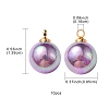 10Pcs UV Plating Acrylic Pendants FIND-YW0002-05A-3