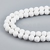 Synthetic Lava Rock Beads Strands X-G-S247-8mm-08-1-4