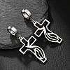 201 Stainless Steel Clip-on Earrings FS-WGD509B-09-1