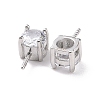 Anti-Tarnish Rhodium Plated 925 Sterling Silver Peg Bails STER-D035-47P-10-3