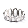 Non-Tarnish 304 Stainless Steel Cabochon Settings STAS-Y001-09G-P-4