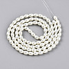 Baking Paint Pearlized Glass Pearl Bead Strands X-HY-T002-01A-02-1