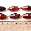 Natural Red Agate Beads Strands G-P605-K01-01B-5