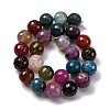 Natural Dragon Veins Agate(Dyed & Heated) Beads Strands G-K390-A13-01-4