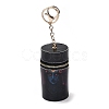 PU Imitation Leather Lipstick Pouch Holder Pendant Keychain KEYC-E039-01KCG-07-1