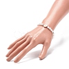 Plastic Pearl Daisy Pendant Dangle Earrings & Stretch Bracelet & Pendant Necklace SJEW-JS01256-3