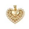 Brass Micro Pave Cubic Zirconia Pendants KK-A269-07G-1