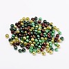 Choc-Mint Mix Pearlized Glass Pearl Beads HY-X006-4mm-04-2