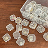 Mini Transparent Plastic Beads Containers PW-WG74209-01-1