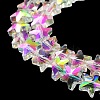 Electroplate Transparent Glass Beads EGLA-Z003-HR01-4