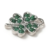 Brass Micro Pave Cubic Zirconia Charms X-KK-I276-44P-2