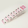 Stainless Steel Magnetic Ear Studs with Rhinestone EJEW-I054C-01-2