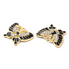 Alloy Enamel Pendants ENAM-L046-02KCG-3