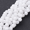 Natural White Jade Beads Strands X-GSR8mmC067-1