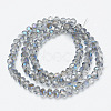 Electroplate Glass Beads Strands EGLA-A034-T4mm-I18-2