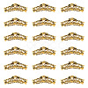 20Pcs Tibetan Style Alloy Curved Tube Beads FIND-DC0002-41-1