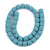 Synthetic Lava Rock Beads Strands G-S359-171J-2
