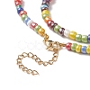 Rainbow Color Glass Beaded Bracelet & Necklace Sets SJEW-JS01269-6