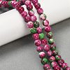Synthetic Fossil Beads Strands G-L028-8mm-01-6