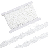 10Yards Polyester Flower Lace Trim Ribbons OCOR-MA0001-72-1