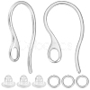 50Pcs 304 Stainless Steel Earring Hooks STAS-BBC0009-93-1