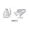 304 Stainless Steel Folding Crimp Cord Ends STAS-UN0007-90P-4