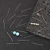 Tarnish Resistant Jewelry Tools and Equipment Decorative Stainless Steel Flat Head Pins X-STAS-E023-0.6x30mm-2