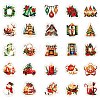 50Pcs Christmas Eve Theme Cartoon Paper Stickers DIY-P085-11-5