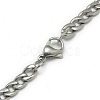 Non-Tarnish Trendy Men's 201 Stainless Steel Chain Curb Necklaces X-NJEW-L043-40P-3